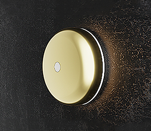 Floating Clear Horizontal LED Sign And Doorbell